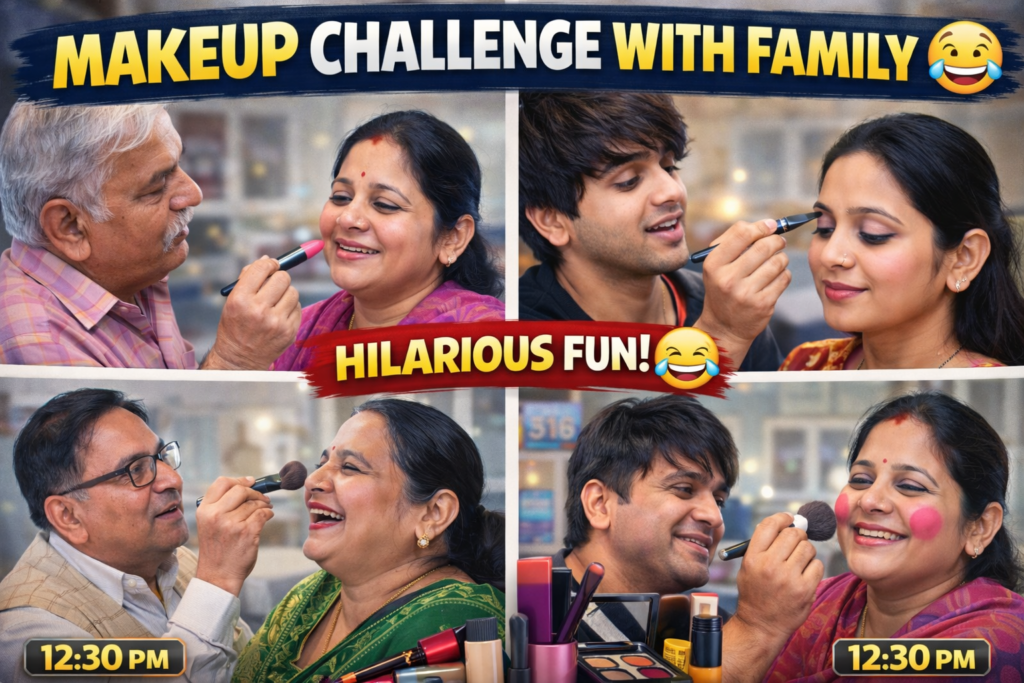Family Makeup Challenge Vlog: Avantika Transformation Gone Wrong 😂