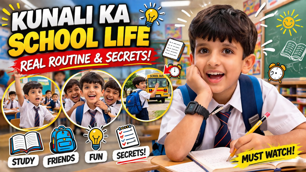 Kunali school life routine study habits daily vlog secrets India
